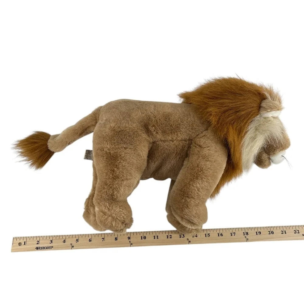 Vintage 1990 Ty Harris the Lion Plush Stuffed Animal Realistic Tan 15
